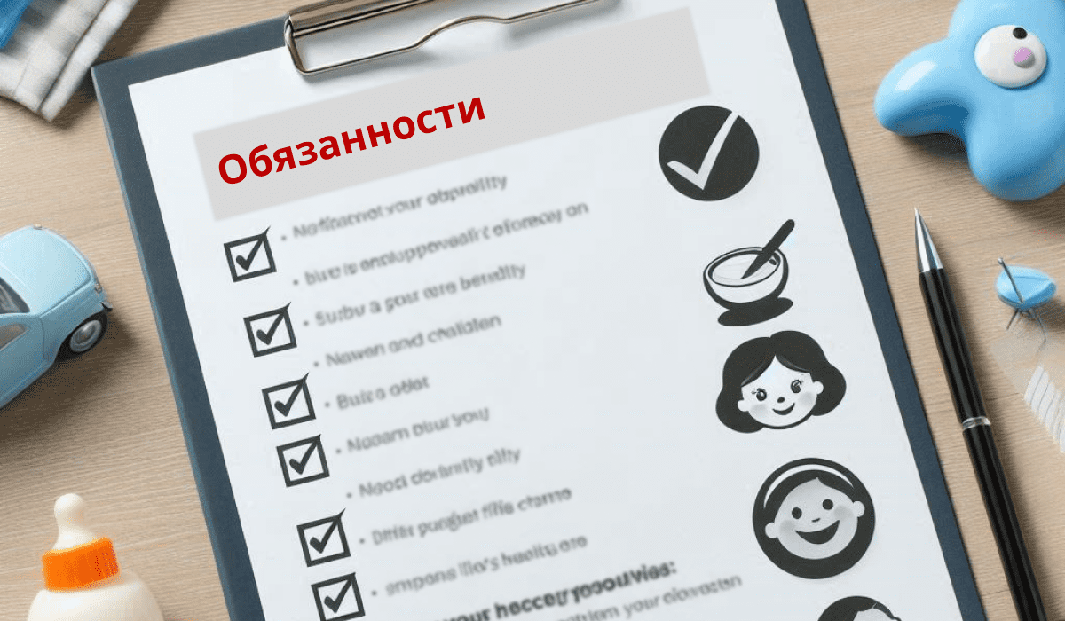 Описание должностных обязанностей няни по уходу за детьми